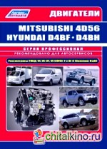 Двигатели Mitsubishi 4D56, 4D56EFI, 4D56DI-D Common Rail / Hyundai и Kia D4BF, D4BH TCI, COVEC-F: Диагностика. Руководство по ремонту и обслуживанию