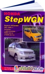 Honda StepWGN: Модели 2WD&4WD 2001-2005 год выпуска с двигателями К20А (2,0 л) и К24А (2,4 л). Устройство, техническое обслуживание и ремонт