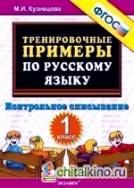 Тренировочные примеры по русскому языку: 1 класс. Контрольное списывание. ФГОС