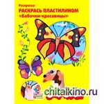 Раскраска пластилином «Бабочки-красавицы»