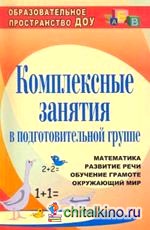 Комплексные занятия в подготовительной группе: Математика. Развитие речи. Обучение грамоте. Окружающий мир