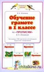 Обучение грамоте в 1 классе по «Прописям» В: А. Илюхиной