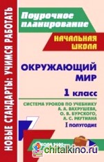 Окружающий мир: 1 класс. I полугодие. Система уроков по учебнику А. А. Вахрушева, О. В. Бурского, А. С. Раутиана. «Школа 2100»