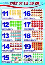 Плакат «Счет от 11 до 20»