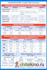 Правописание существительных: Наглядно-раздаточное пособие