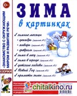 Зима в картинках: Наглядное пособие для педагогов, логопедов, воспитателей и родителей