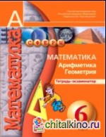 Математика: Арифметика. Геометрия. 6 класс. Тетрадь-экзаменатор