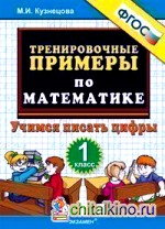 Тренировочные примеры по математике: 1 класс. Учимся писать цифры. ФГОС