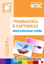 Грамматика в картинках для занятий с детьми 3-7 лет: Многозначные слова. ФГОС