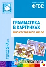 Грамматика в картинках для занятий с детьми 3-7 лет: Множественное число. ФГОС